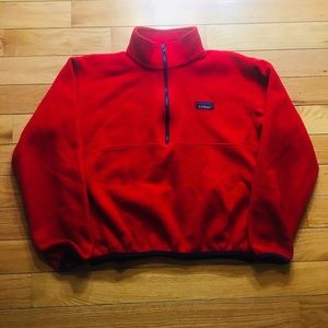 Vintage L.L. Bean 1/4 zip fleece